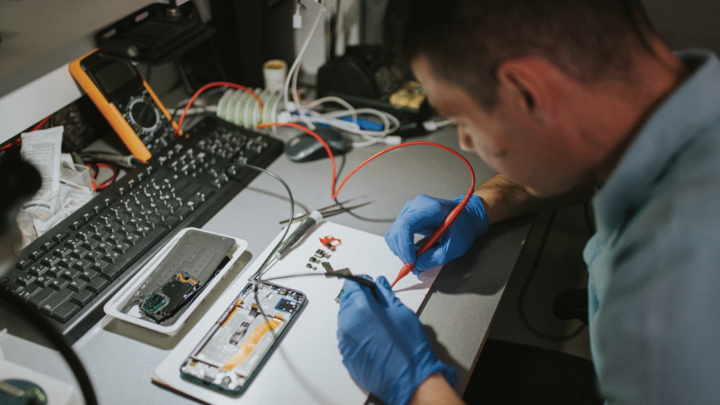 Smartphone display not working properly