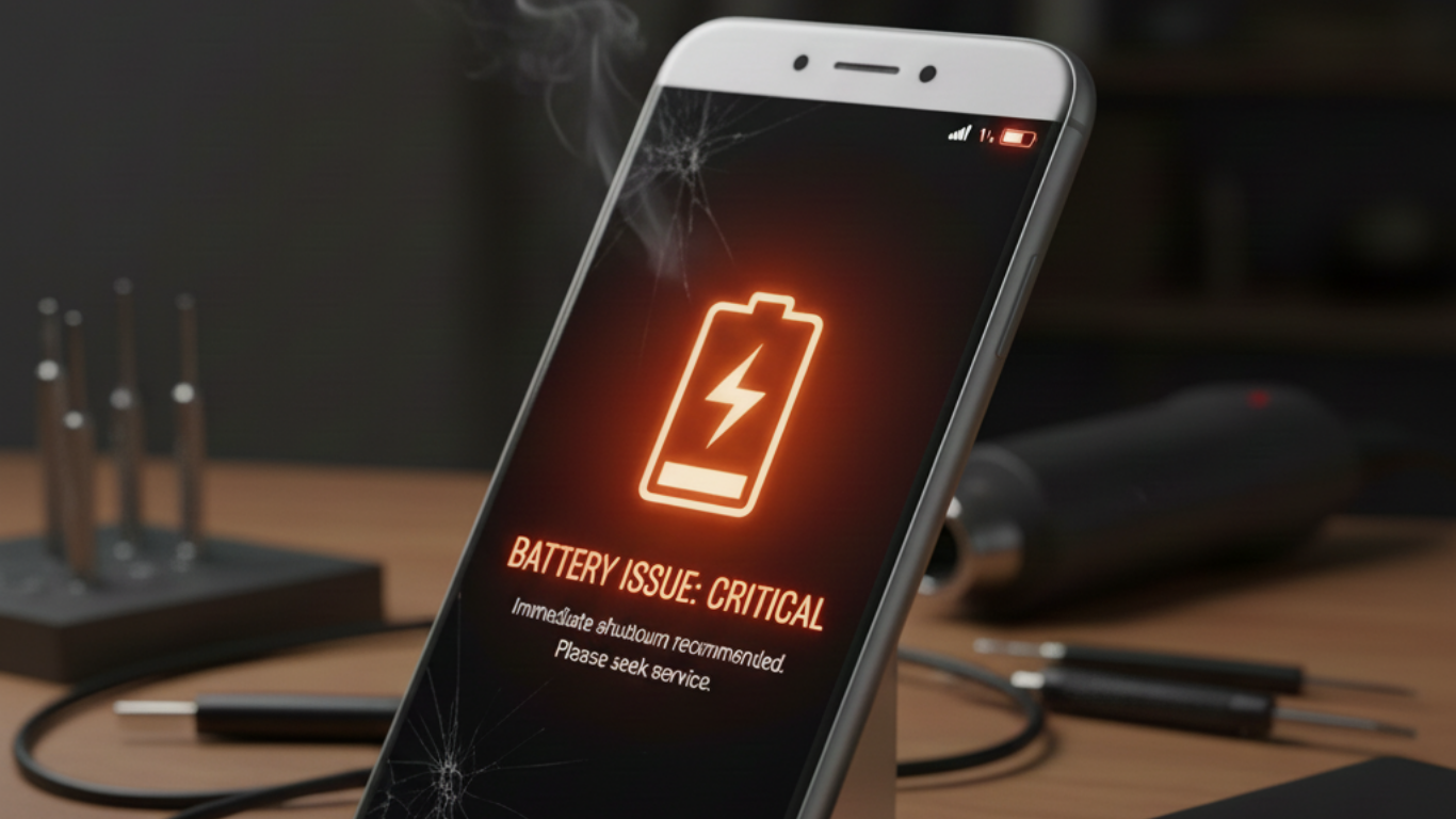 Smartphone battery draining quickly despite full charge