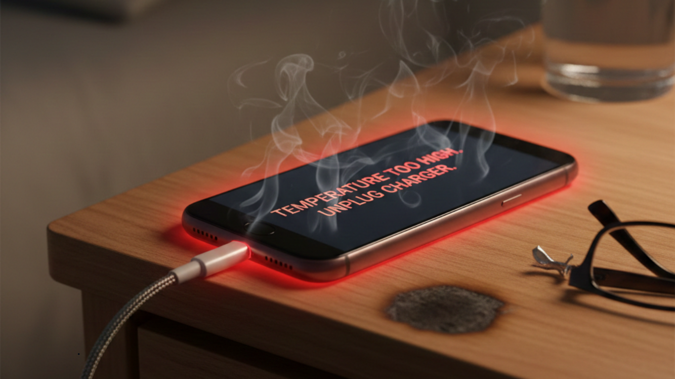 Mobile charging problem repair close-up