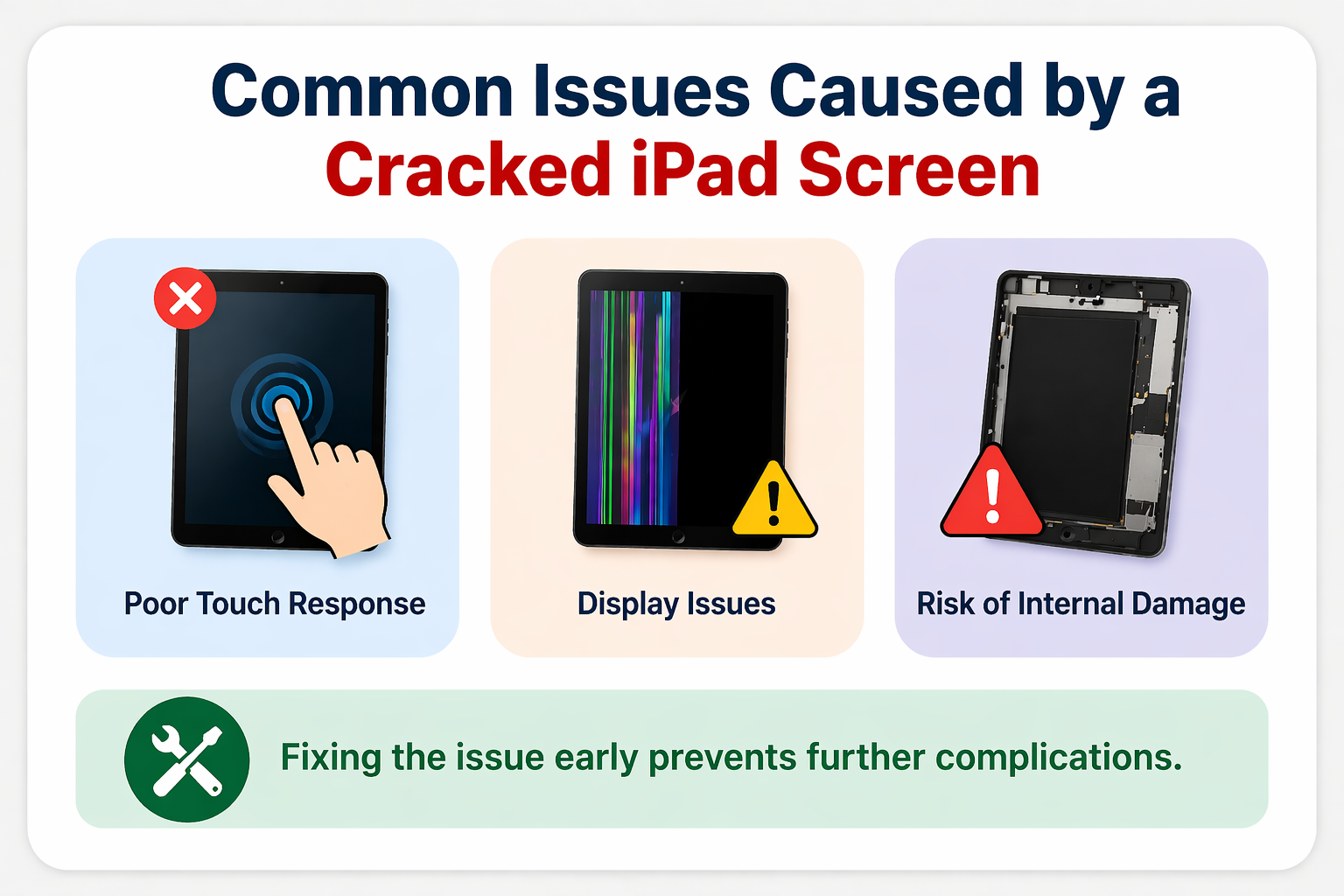 cracked iPad screen 