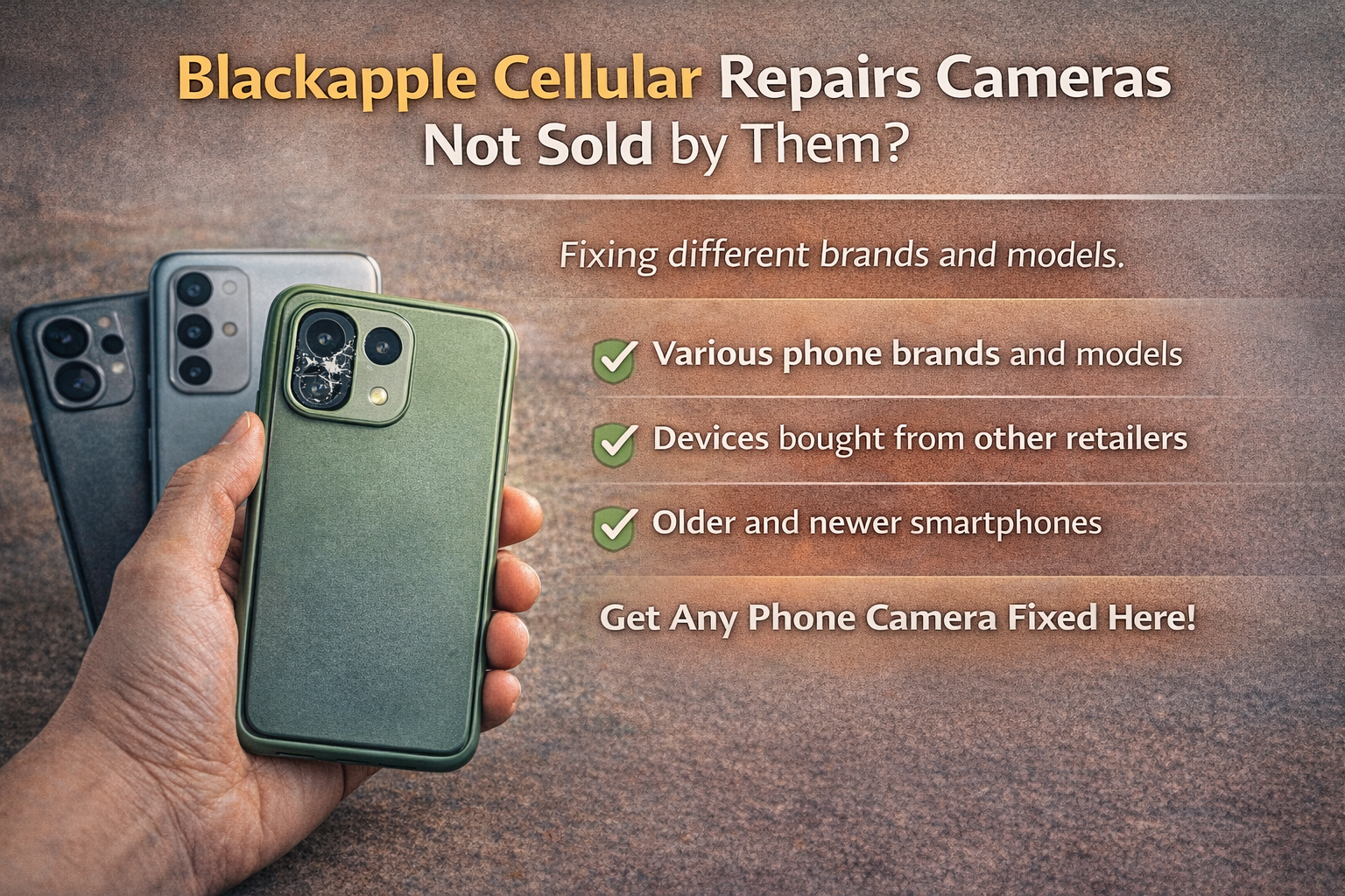 Blackapple Cellular camera repair
