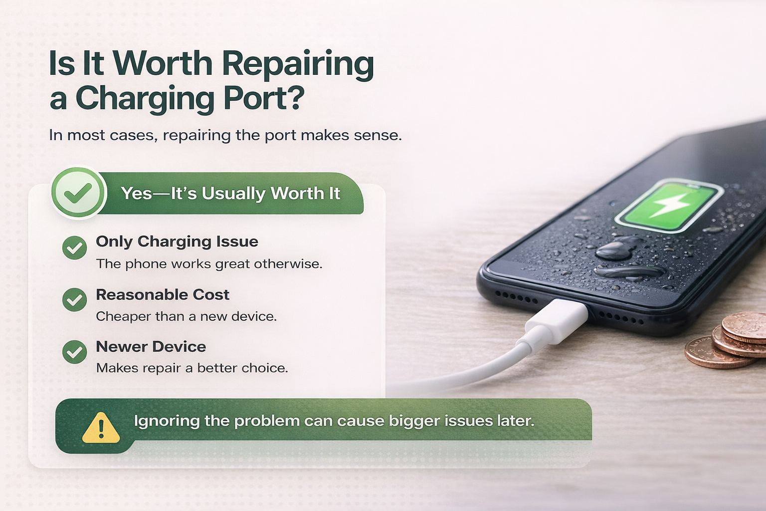 mobile phone charging issue