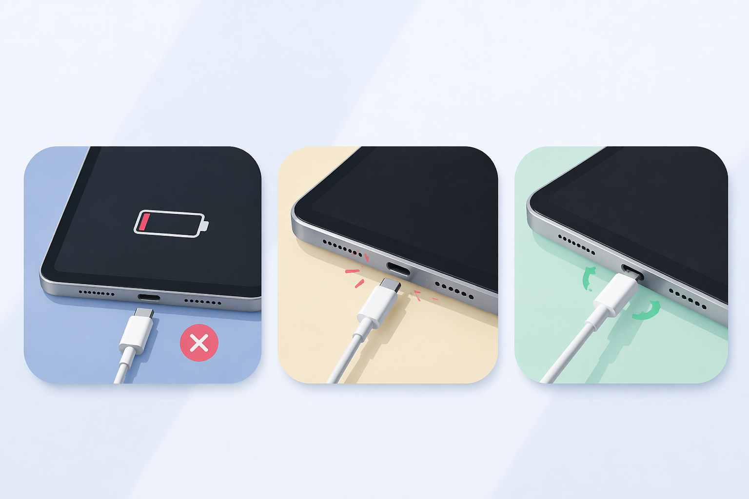 fix iPad charging port