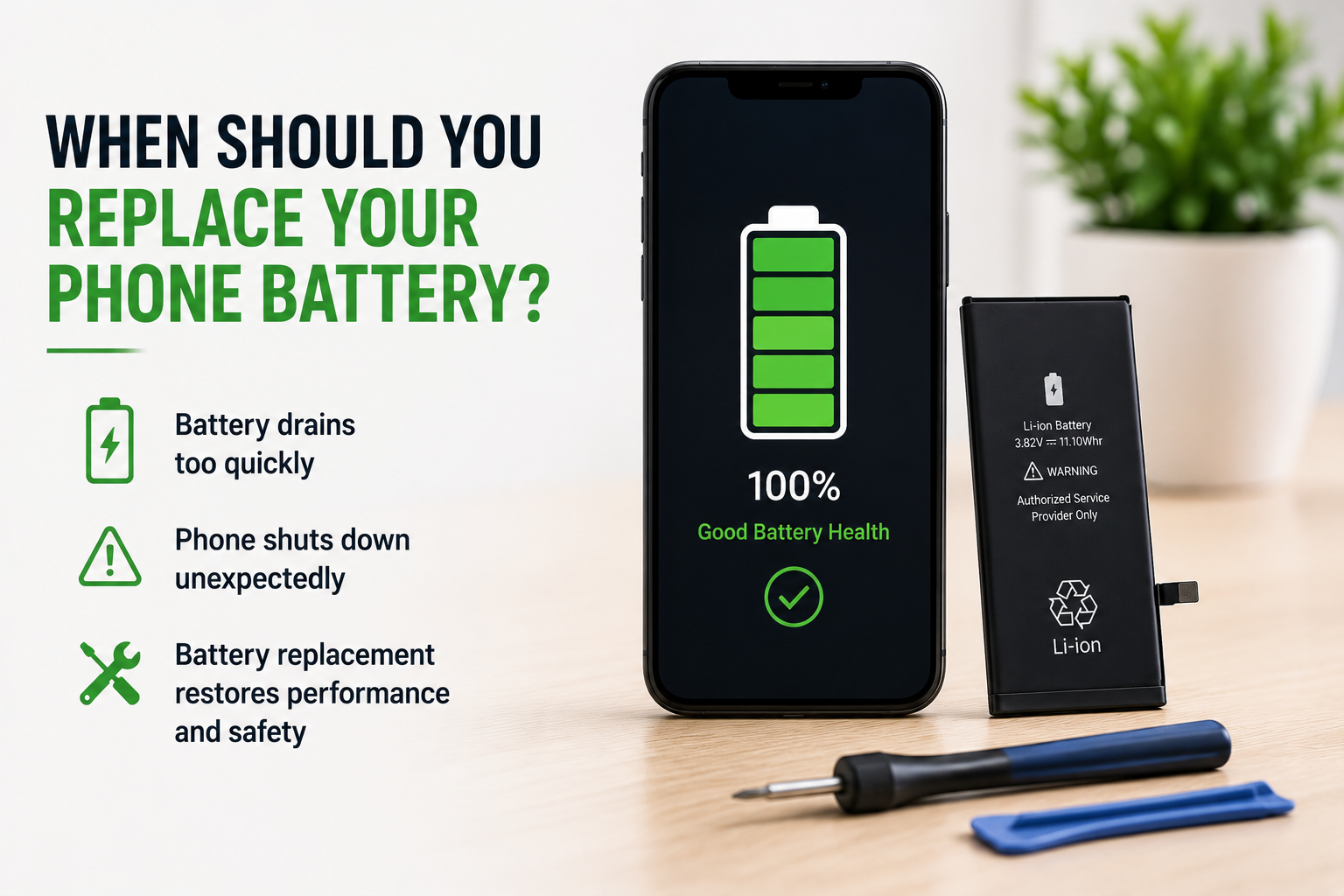 battery lifespan, battery replacement service, Battery Health