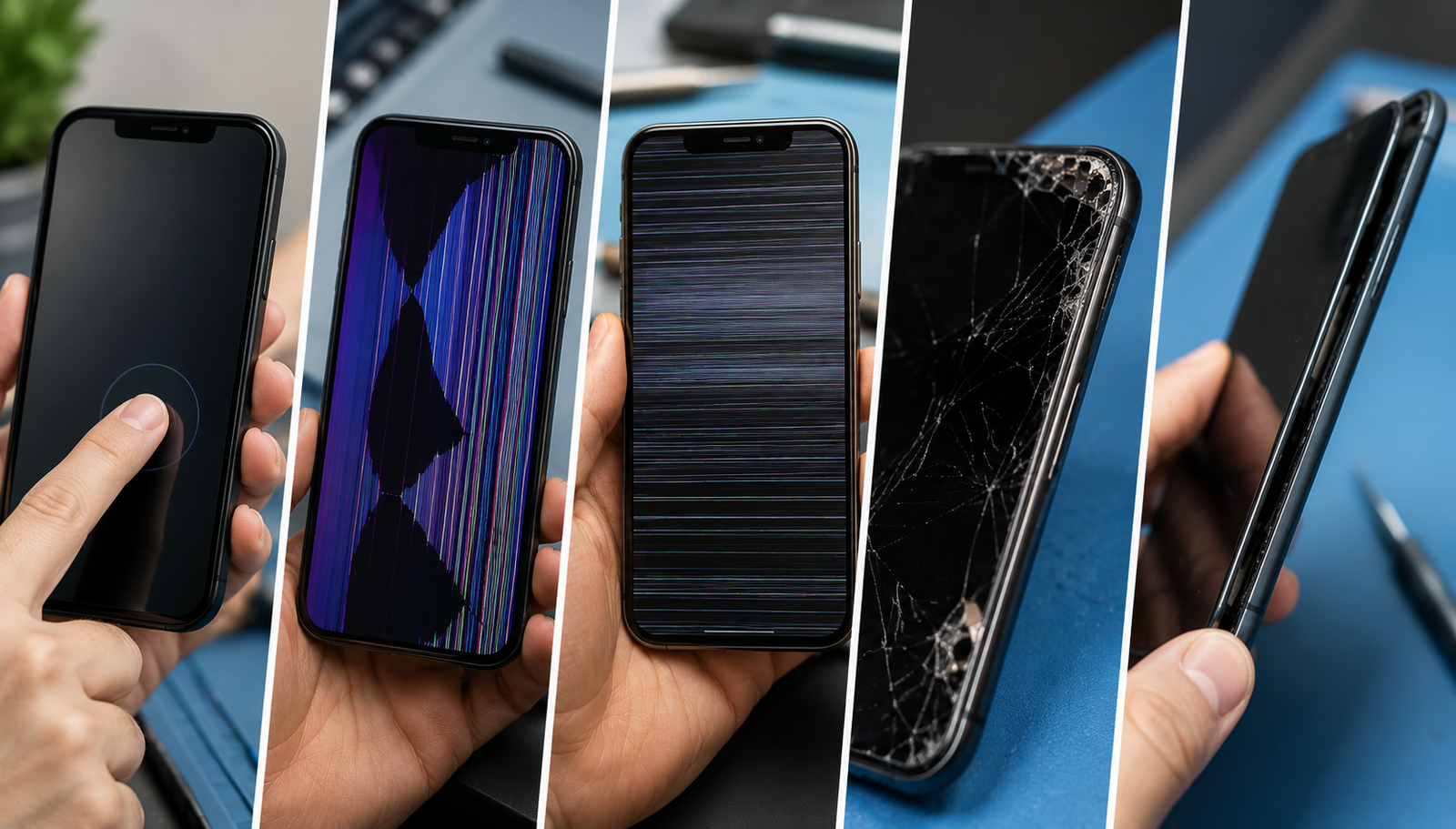 fix cracked phone screen, Fixing a phone screen, replace phone screen