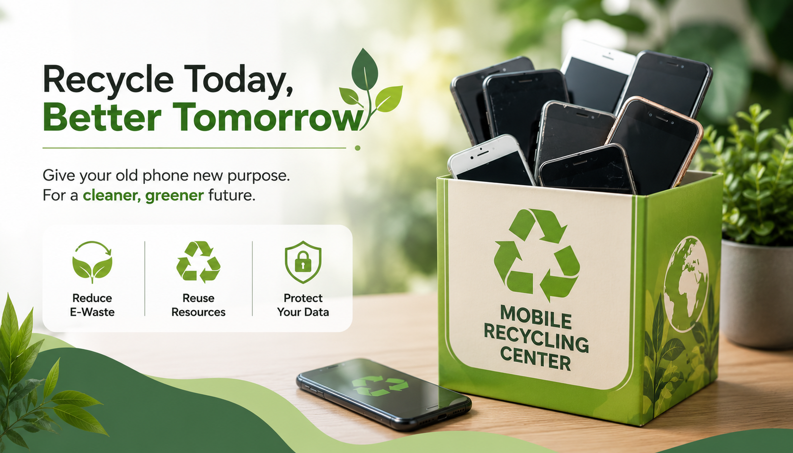 mobile recycling center, Recycling your phone , recycle phone safely 