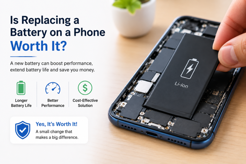 phone battery health, phone battery replacement, phone battery