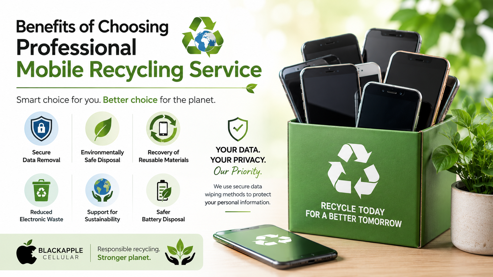 mobile recycling center, Recycling your phone , recycle phone safely 