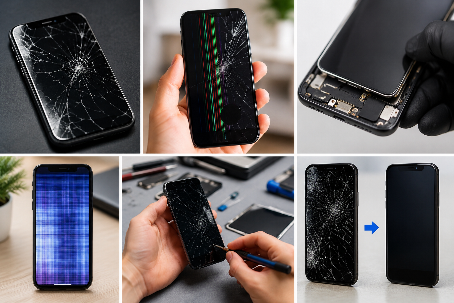 Damaged Phone Screens